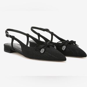 Circus by Sam Edelman Black Flats with Bow Detail